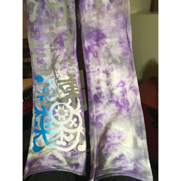 he People of the Labyrinths Tie Dye Purple Sweatpants - Picture 5 of 12